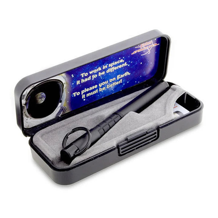 Fisher Space - Black Trekker Space Pen with Lanyard and Keyring