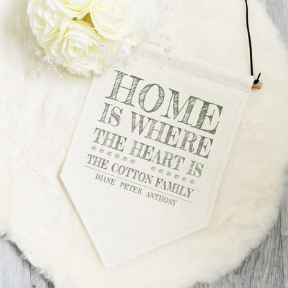 Personalised Home Pennant Flag