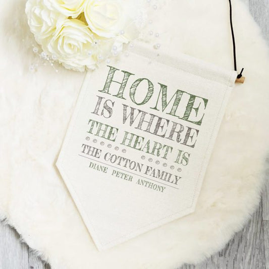 Personalised Home Pennant Flag
