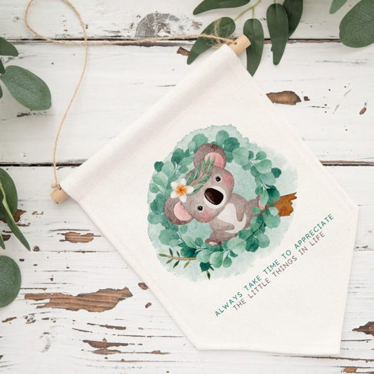 Koala Little Things Pennant Flag