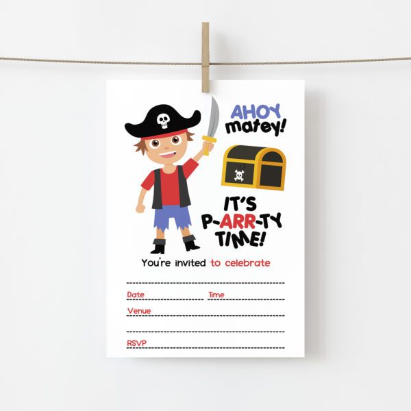 Pirate Party Invites (10pk)