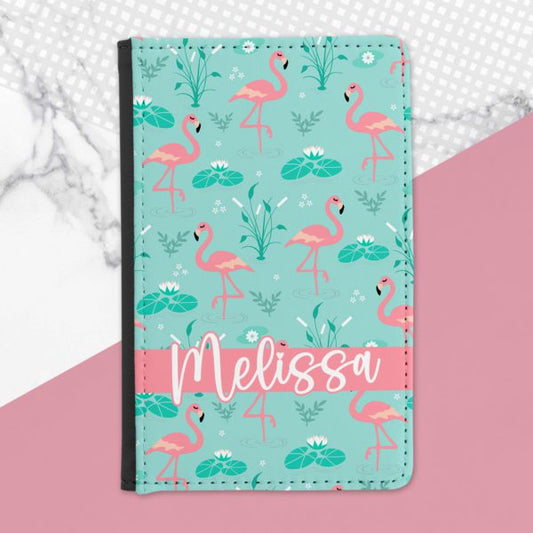 Fancy Flamingo Personalised Passport Cover