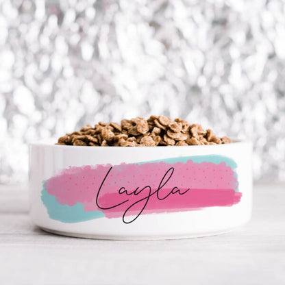 Bright Brush Personalised Pet Bowl