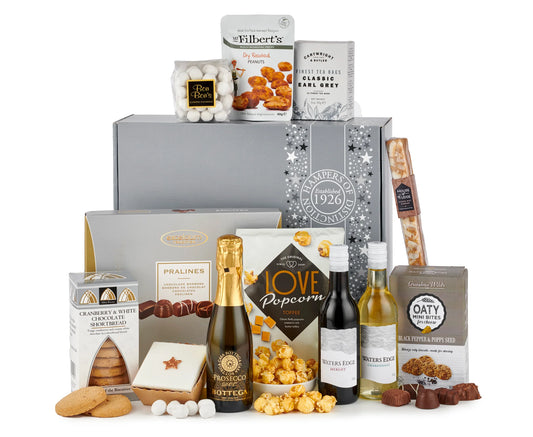 Silver Indulgence Wine Hamper