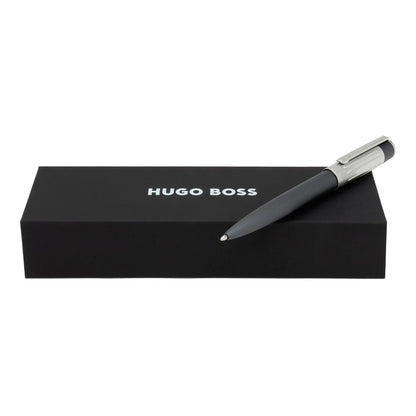 Hugo Boss Gear Ribs Gunmetal Ballpoint Pen