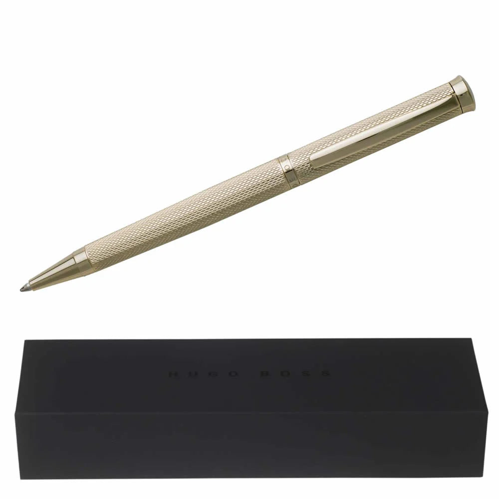 Hugo Boss Sophisticated Gold Diamond Ballpoint Pen