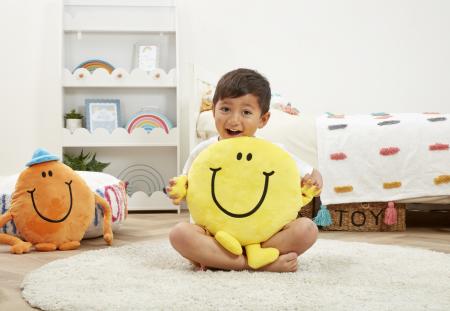 Mr. Men -  Mr. Happy Large Cushion