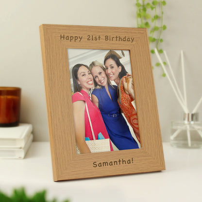 Personalised 5x7 Wooden Photo Frame