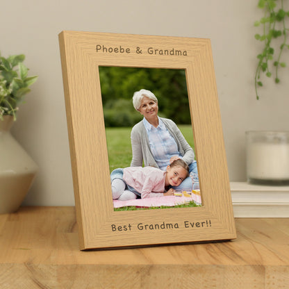 Personalised 5x7 Wooden Photo Frame