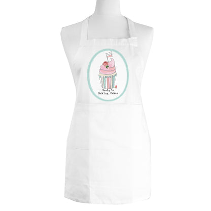 Personalised Vintage Pastel Cupcake Childrens Apron