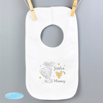 Personalised Tiny Tatty Teddy Heart Baby Bib