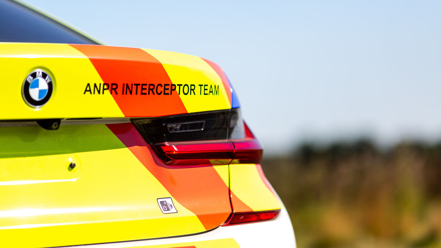 Police Interceptor Driving With High Speed Passenger Ride