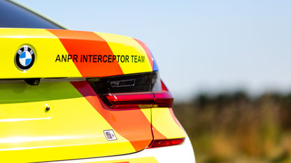 Police Interceptor Driving With High Speed Passenger Ride