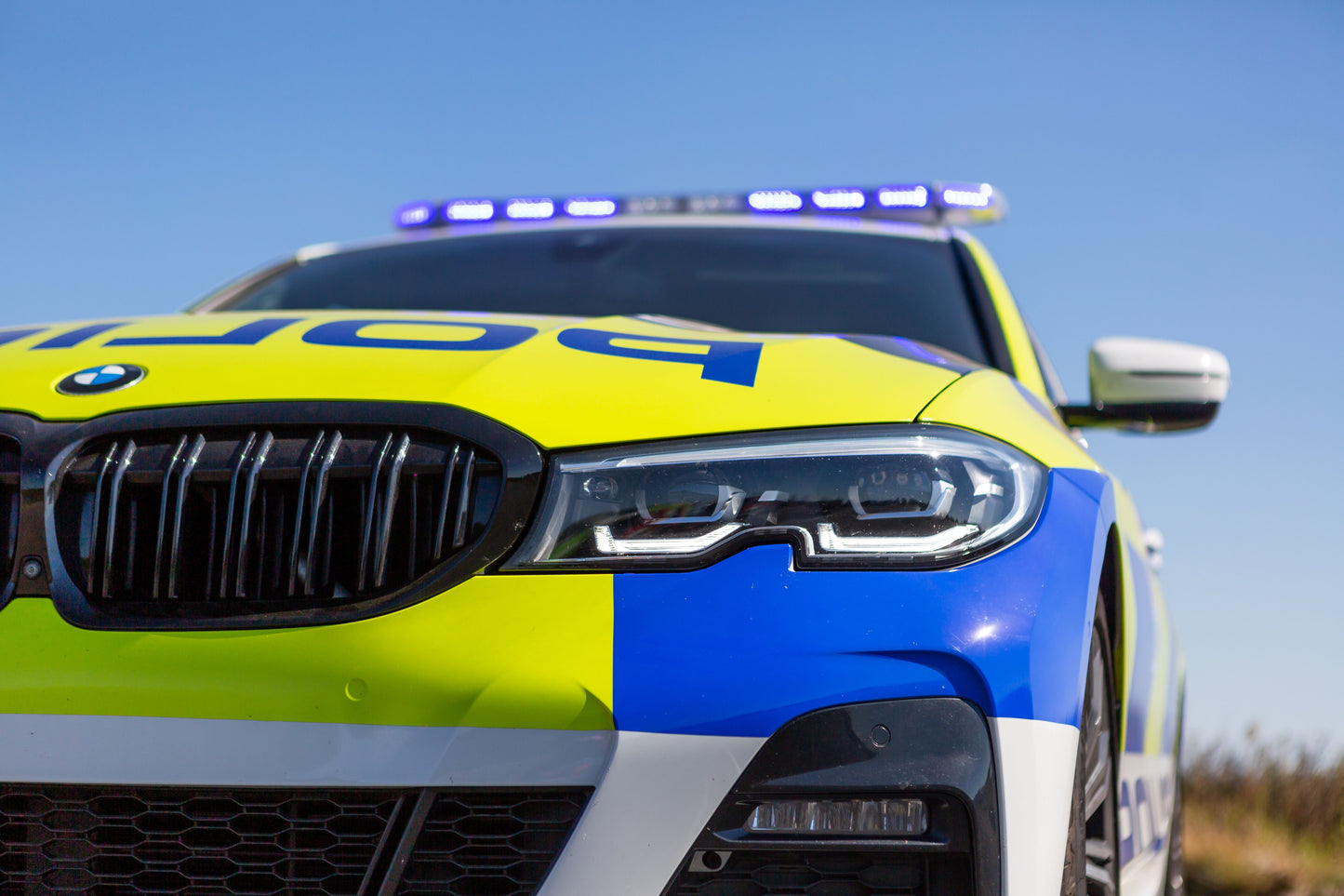 Police Interceptor Driving With High Speed Passenger Ride