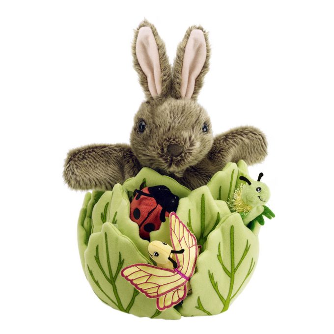 Rabbit in a Lettuce Hand Puppet
