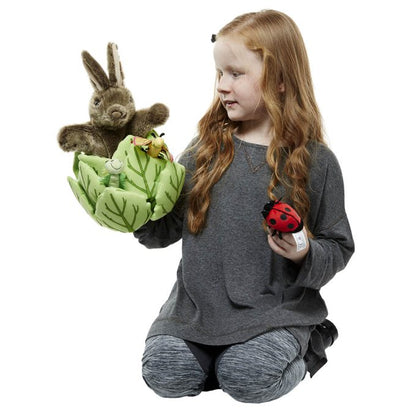 Rabbit in a Lettuce Hand Puppet
