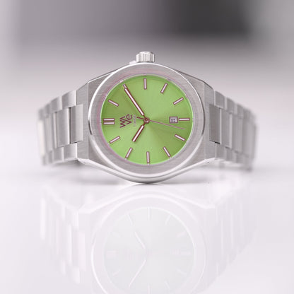 Wave by Architect Watch in Lime Surge - Modern Font Engraving
