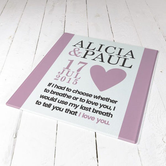 My Last Breath Personalised Chopping Board