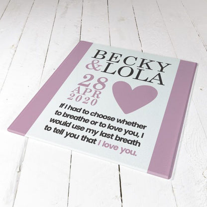My Last Breath Personalised Chopping Board