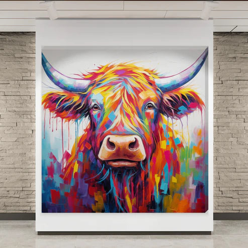 Eleanor Colourful Highland Scottish Wall Art Canvas