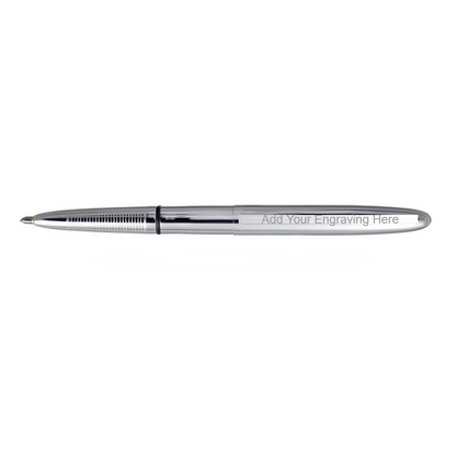 Fisher Space Bullet - Chrome with D Ring and Pink Fisher Lanyard Neck Chain Pen