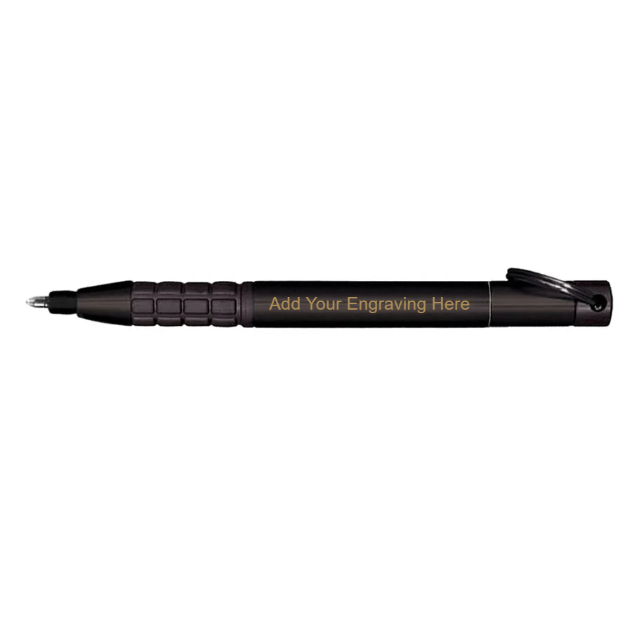Fisher Space - Black Trekker Space Pen with Lanyard and Keyring