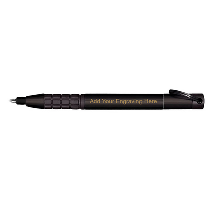 Fisher Space - Black Trekker Space Pen with Lanyard and Keyring
