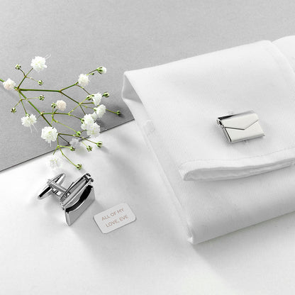 Personalised Secret Message Envelope Cufflinks