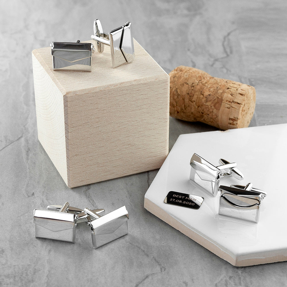 Personalised Secret Message Envelope Cufflinks