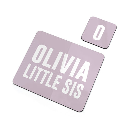 Girl’s Personalised Sis Placemat Set