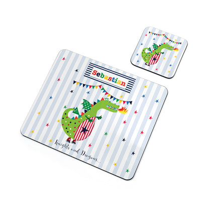 Personalised Kid's Dragon Placemat Set